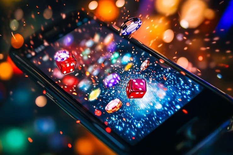 Pengguna mengakses status layanan merput62 dengan perangkat smartphone dalam mobilitas tinggi
